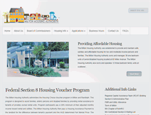 Tablet Screenshot of miltonhousingauthority.com